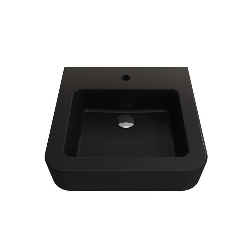 Parma 15.35 in. L Bathroom Sink, Matte Black