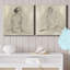 «Bather I», ensemble de 2 reproductions d'art sur toile tendue-1705609689