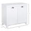 Armoire de salle de bain inclinable HOMcom