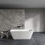 67 Inch Freestanding Solid Surface Soaking Bathtub For Bathroom
