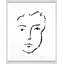 «Face» par Robert Robinson - Peinture d'un seul cadre
