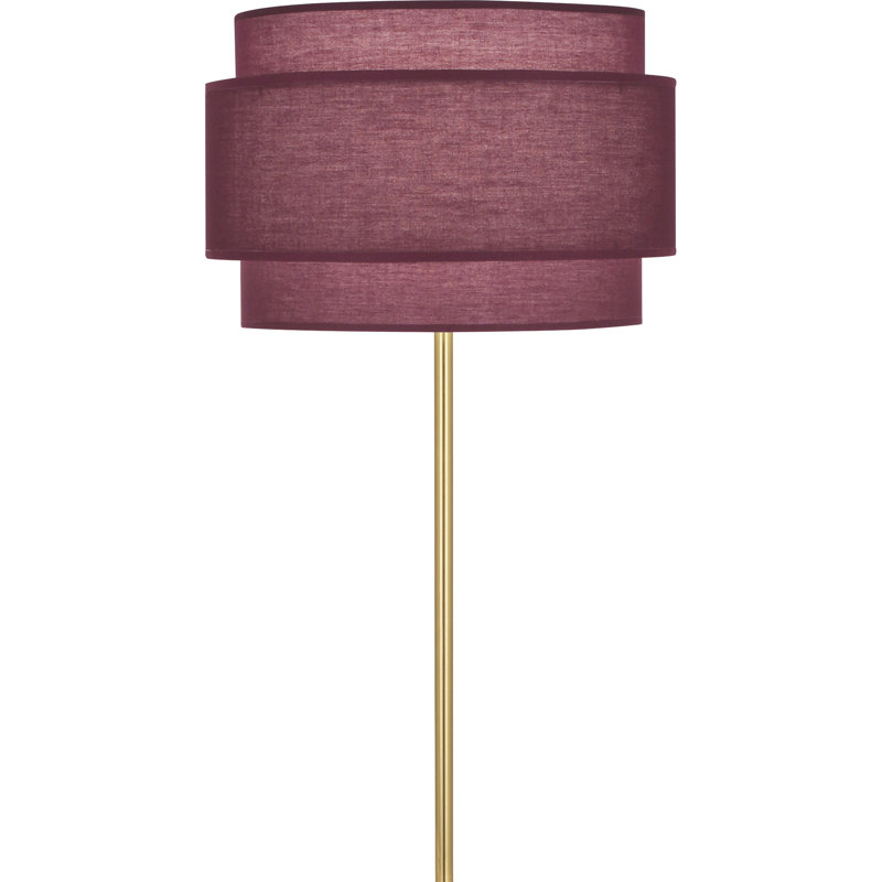 Lampe sur pied 62,75 po Decker, Vin millésimé, Laiton moderne