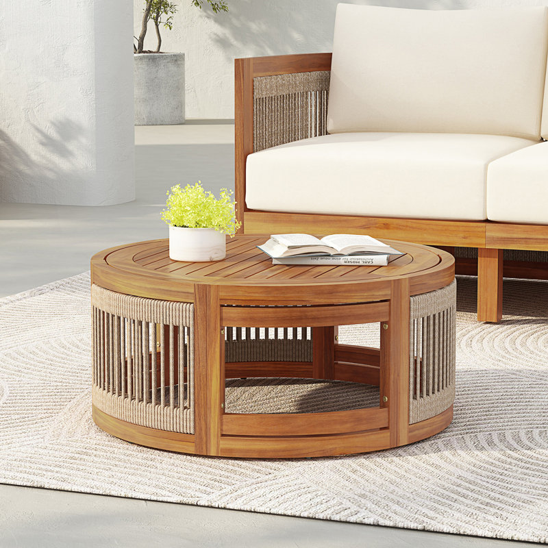 Table basse d'extérieur, table d'appoint Boho