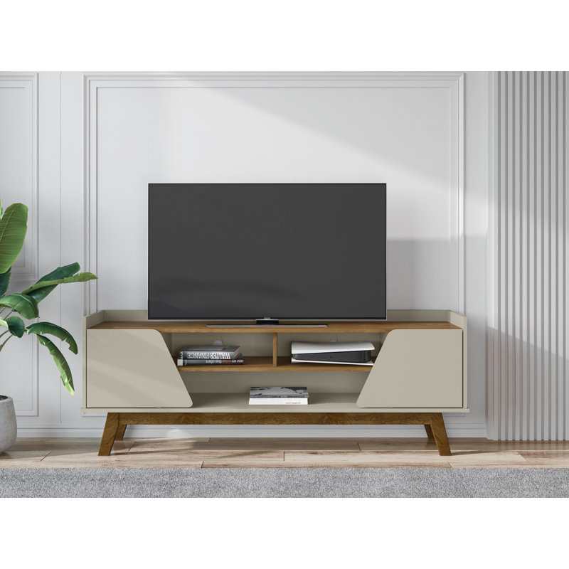 Marcus 63" TV Stand In White, White