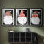 Winter Home Gnome - Impression sur mesure encadrée de qualité supérieure - 3 pièces