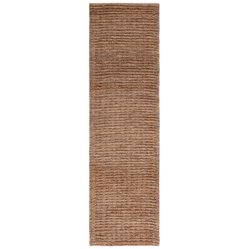 Jameswilliam Natural Fiber Hand Woven Jute Solid Color Rug, Rectangle 2' x 3'