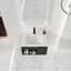Meuble-lavabo flottant mural 24 po avec lavabo en céramique - Armoire moderne en chêne foncé avec tablette ouverte et porte à fermeture en douceur, conception peu encombrante (robinet et drain non inclus)