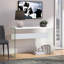 Console de 44 po avec cadre en verre Allegonda-31230566