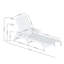 Chaise longue inclinable de 46,7 po Laguna-66939326