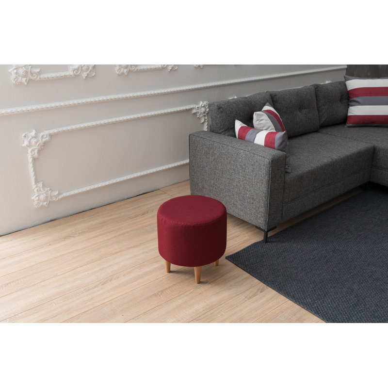 Tabouret d'appoint Houseknecht, Rouge Bordeaux