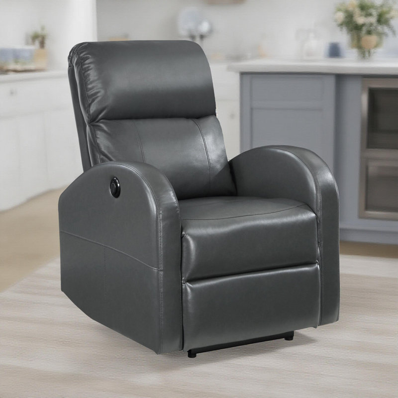 Fauteuil inclinable électrique gris anthracite Grant, Gris