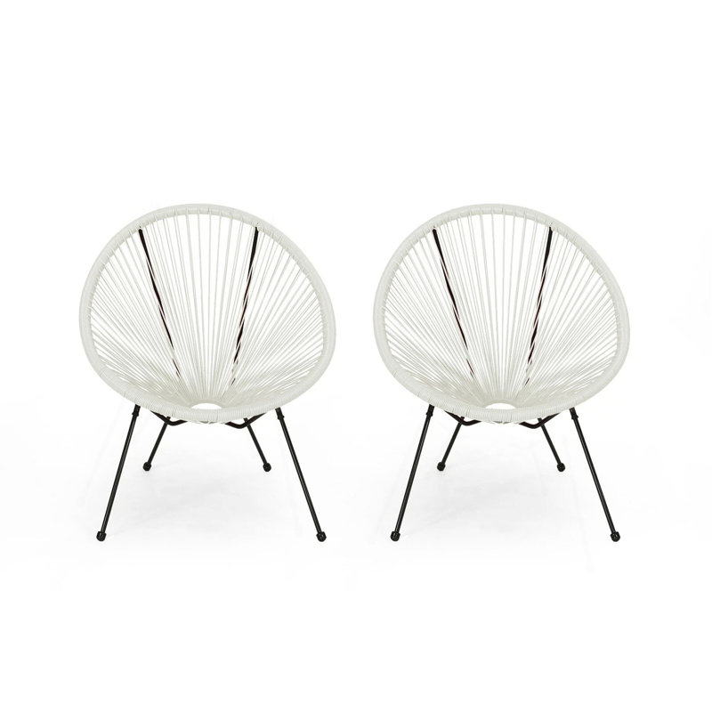 Chaise Anson (ensemble de 2), Blanc