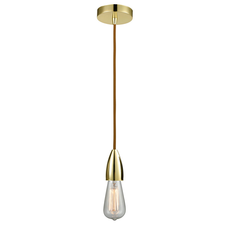 Cecile 1 - Light Single Pendant, Gold/Copper