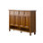 Brown Solid Wood Shoe Storage Bench