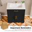 Meuble-lavabo simple 30 po avec comptoir en résine et lavabo sur pied-1459783061