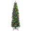 Arbre de Noël artificiel à charnière pré-éclairé 6 pi avec 648 pointes et 270 lumières multicolores The Holiday Aisle®-1693919547