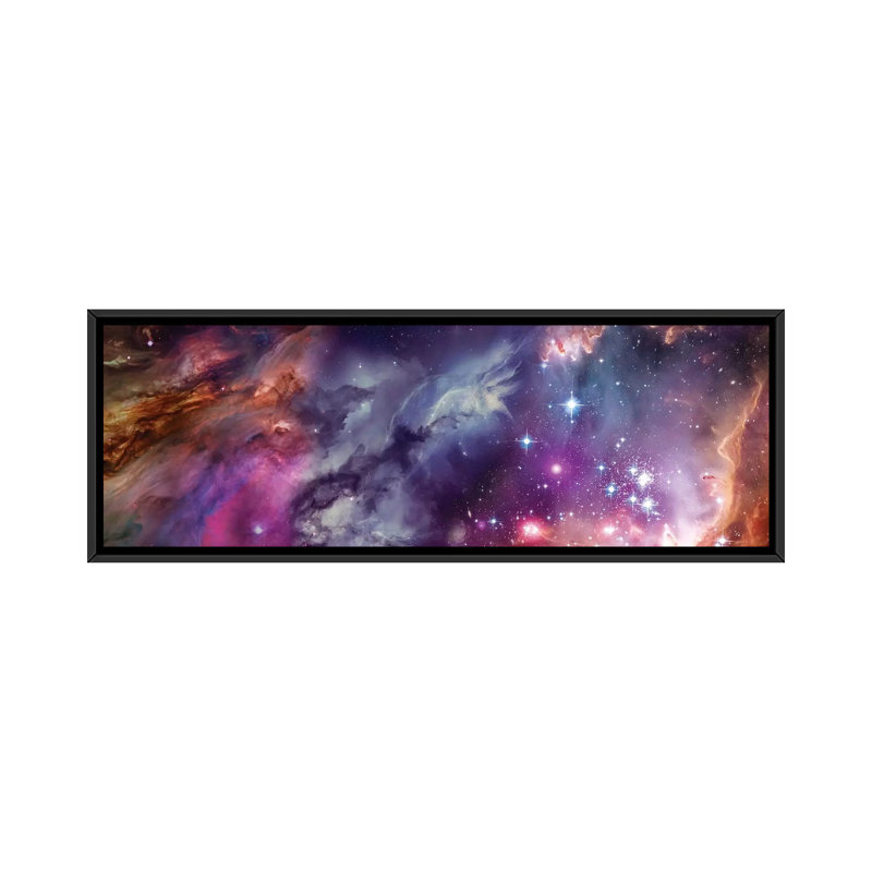 «Universe by Hubble», impression sur toile, H 12 po x l 36 po x P 1,5 po, Toile encadrée noire