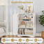 Organisateur de rangement de plancher moderne avec tablettes réglables et 2 portes-179561917