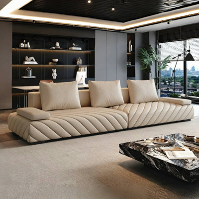 Luxe-Light Minimal Straight Sofa
