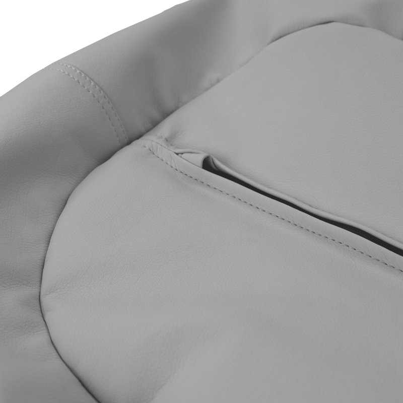 Sac à billes rond en similicuir 30 pouces pour enfants et adolescents, Similicuir gris