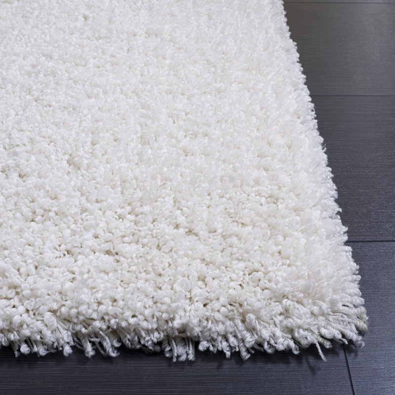 Gundelinda Shag Hand Tufted Performance Solid Color Rug, Rectangle 5' x 8'