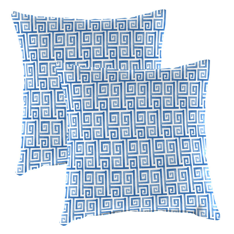 16" x 16" Outdoor Throw Pillow (Set of 2), Canvas Charcoal
