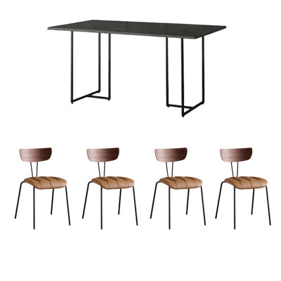 Ensemble de table à manger moderne et simple.
