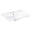 Myhomekeepers 18'' White Ceramic Rectangular Bathroom Sink