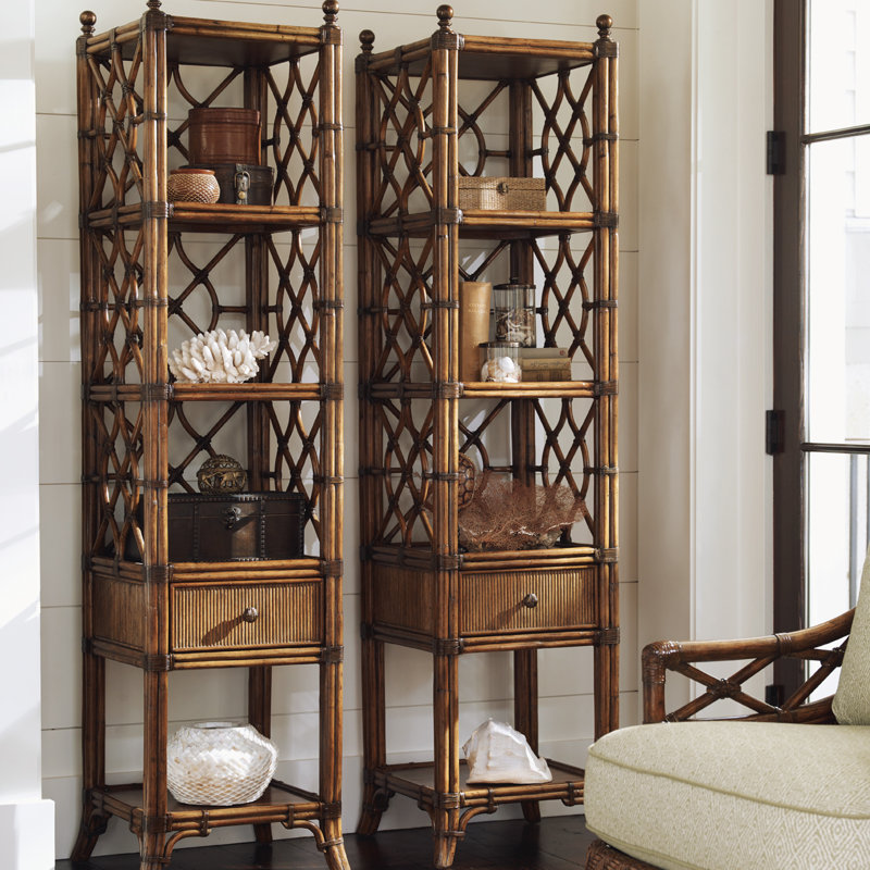 20"W x 20"D x 72"H  Bali Hai Atlantis Etagere