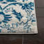 Tapis à motif floral ivoire / bleu Alessia-1362726006