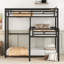 L-Shaped Metal Triple Bunk Bed