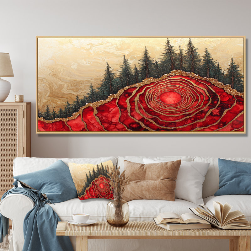 Gerolamo - Landscapes Canvas Art Print, H 28 po x l 60 po, Cadre flottant, Brun