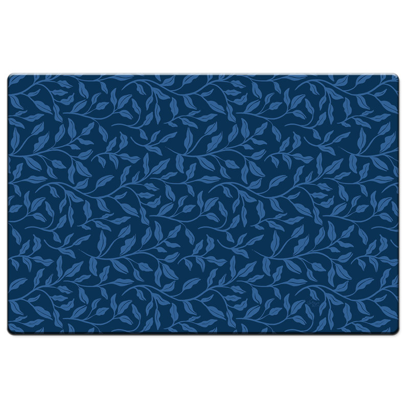 Tapis de cuisine 30 po x 20 po Highland Home Indigo Sea