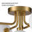 Gulsum Glass Semi Flush Mount