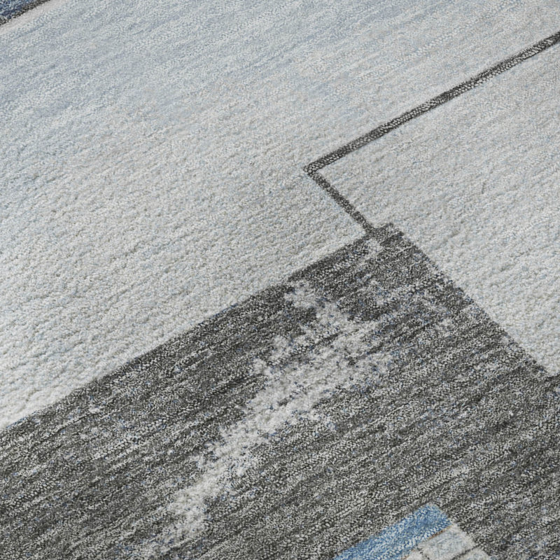 Premium Machine Washable Mehara AMF1695 Geometric Rug, Rectangle 8' x 10'