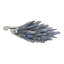 Sagebrook Home 6" Majesty Blue Kyanite Stone Sitting Metal Swan-532900091