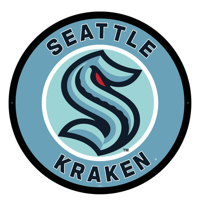 Enseigne murale 23 po NHL, LNH Krakens de Seattle