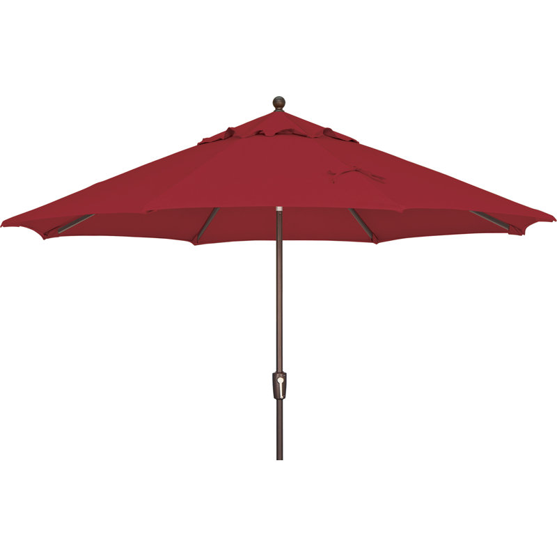 Parasol de marché Laonceston, Rouge Really, Bronze