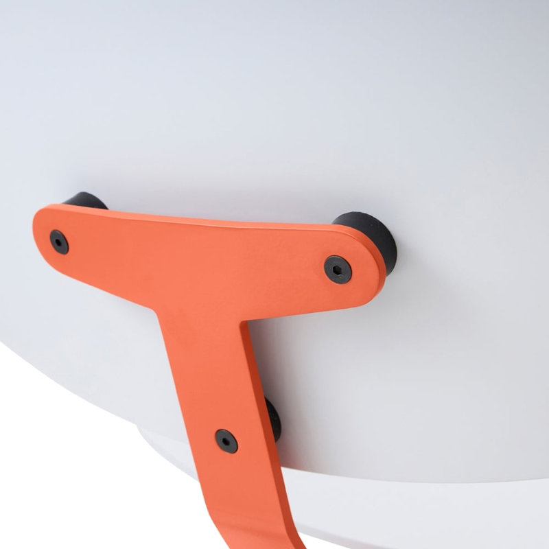 Arba Chair, White/Orange
