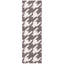 Rodgers Hand Woven Flat Weave Wool/Cotton Houndstooth Rug in Grey/Ivory-1429280991