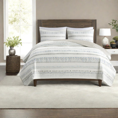 Ensemble de literie, courtepointe réversible en polyester, grand lit double moderne Southwest