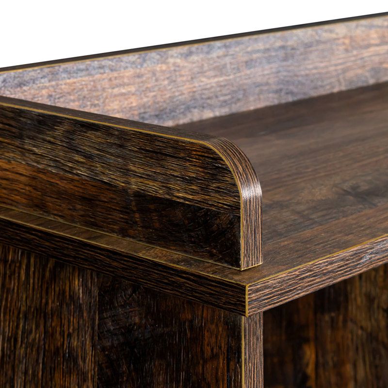 Bibliothèque à 10 tablettes. Rangez vos livres et objets de collection. Panneau de particules de 15 mm Finition durable. 51,66 "X 11,55" 46,37. Conservez les articles en bon état. Étagères pratiques.