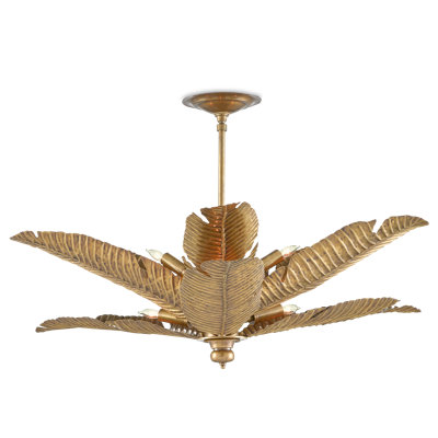 Tropical 6 - Light Semi Flush Mount
