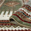 Stepheon Southwestern Area Rug in Green-1953209530