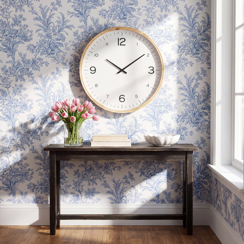 Drexel Wall Clock, 23.45" H x 23.45" W x 2.55" D