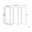Cristoval 161 cm W x 170 cm H Steel Folding Room Divider-925052993-925163865