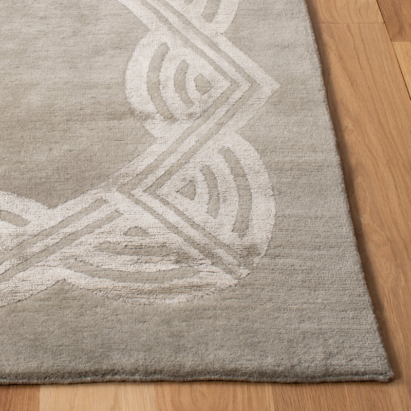 Ralph Lauren Dufrene Wool, Silk Geometric Rug, Rectangle 6' x 9'