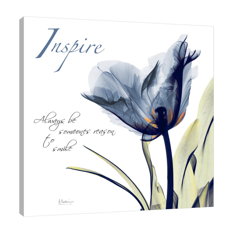 «Tulip Inspire», toile tendue par Albert Koetsier, H 30 po x l 30 po x P 1,5 po