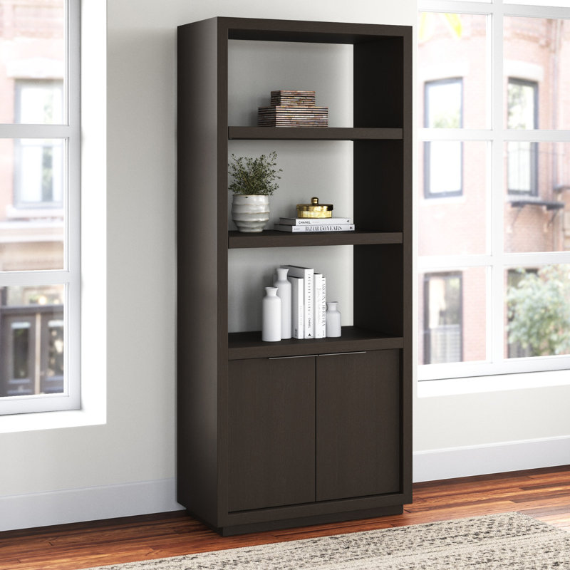 Eloise Storage Bookcase, Basalt Gray