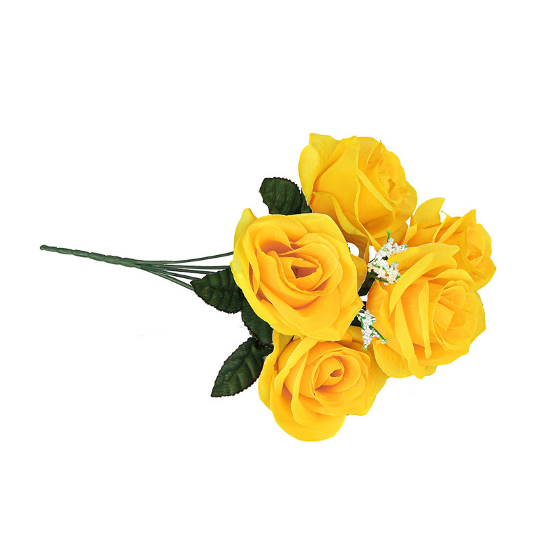 Rosier artificiel ouvert, Jaune